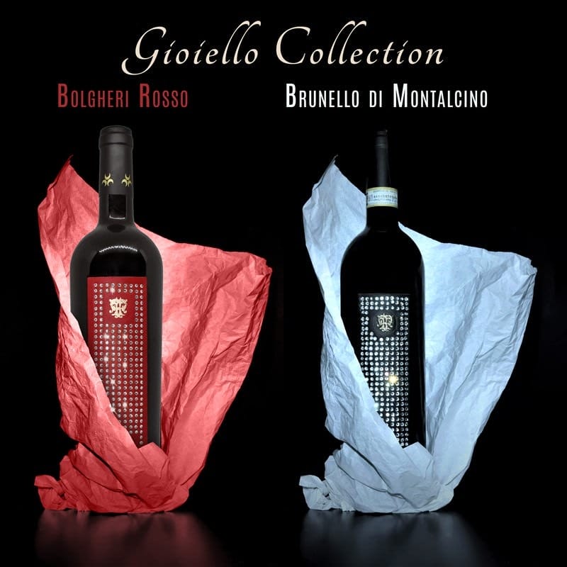 Brunello di Montalcino and  Bolgheri Red, including wood box